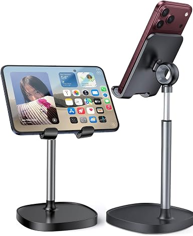 LISEN Cell Phone Stand Phone Holder for Desk, Office Decor Gadgets for Men