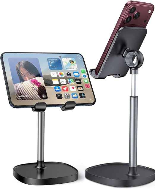 LISEN Cell Phone Stand Phone Holder for Desk, Office Decor Gadgets for Men