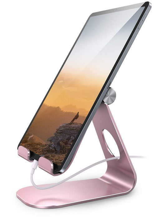 Lamicall iPad Stand Adjustable Tablet Holder, Sturdy Aluminum, Multi-Angle