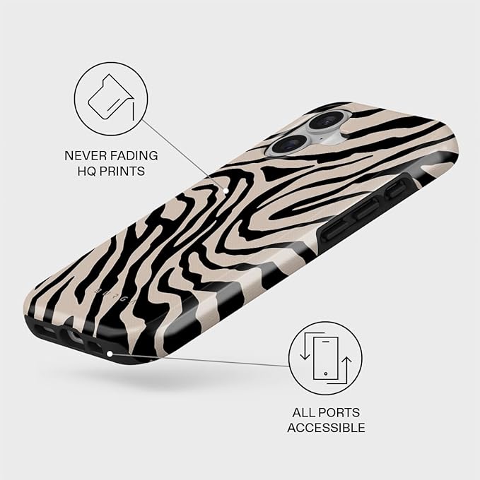 BURGA Phone Case for iPhone 17 - Cute, Trendy, Aesthetic, Pattern Phone Cover, Hard Shell Protection - fits Apple iPhone 17 Case for Women and Men