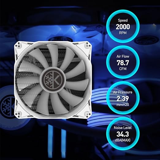 KINGCOOL Aqua Freeze AIO Cooler 360mm Radiator Liquid CPU Cooler RGB All-in-One Water Cooling System, 3x120mm ARGB Fans, AMD AM5/AM4 Intel LGA1800/1700/115X Sockets Compatible (360mm, White)