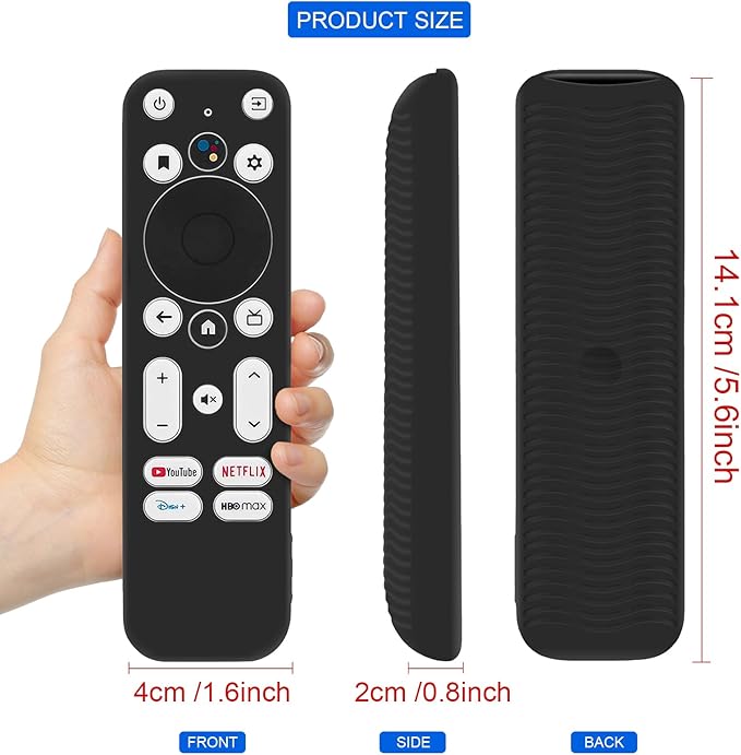 Cover for Onn Android Voice TV Remote, Shockproof Anti-Dirty Silicone Case Compatible with Onn TV 4K UHD Stick TV Box 100024646 100026240 Remote Washable an-ti Lost Anti-Slip Skin-Friendly