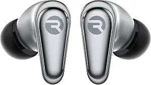 Raycon Pro Earbuds Wireless Bluetooth + 6 Microphones with Hybrid Active Noise Canceling, Sweat & Water-Resistant Earphones, Premium Wireless Ear Buds Bluetooth 40 Hours Playtime (Silver)