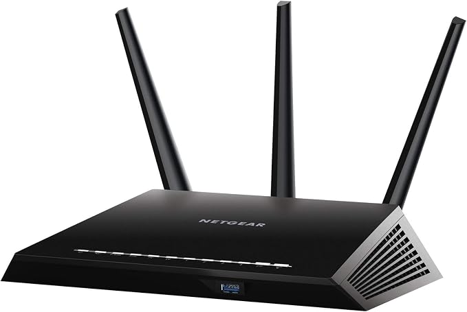NETGEAR Nighthawk Smart WiFi Router (R6900P) - AC1900 Wireless Speed (up to 1900 Mbps) | Up to 1800 sq ft Coverage & 30 Devices | 4 x 1G Ethernet and 1 x 3.0 USB Ports | Armor Security (Renewed)