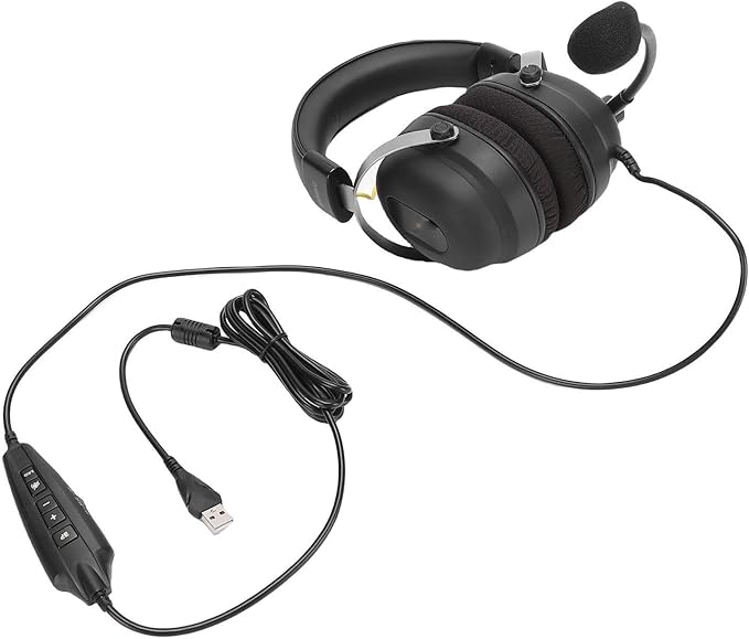 7.1 Surround Sound Gaming Headset Stereo Subwoofer for Computer Laptop, Wired USB Gaming Headphone with Mic for Play Games