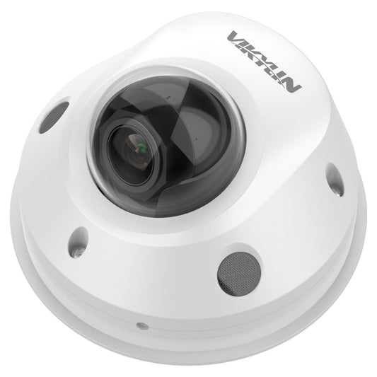 VIKYLIN 8MP Fixed Dome PoE IP Camera Outdoor, 4K Full Color PoE IP Dome Camera with Human/Vehicle Detection, 2.8mm Lens,98ft Full Color/IR Night Vision,Built-in Mic, Smart Dual Light, IP67/IK10