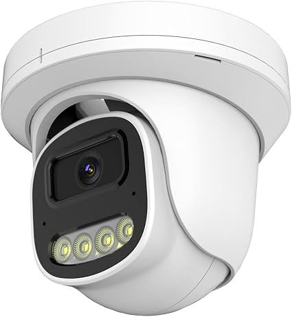 4MP PoE IP Turret Dome Camera with Microphone/Audio, IP Security Camera - Image 4