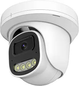 4MP PoE IP Turret Dome Camera with Microphone/Audio, IP Security Camera - Image 1