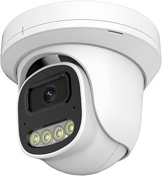 4MP PoE IP Turret Dome Camera with Microphone/Audio, IP Security Camera - Image 2