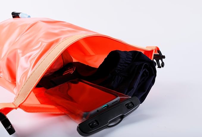 20L Storage Swim Buoy for Open Water Swimmers ，Waterproof Dry Bag Swim Safety Float