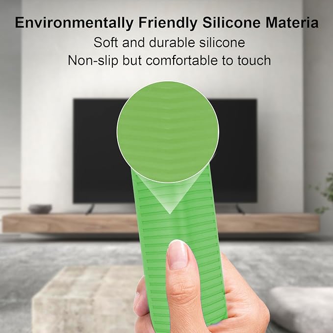 Luminous Green Remote Case Fit for NVIDIA Shield TV Pro/4K HDR Remote Lightweight Anti-Slip Skin-Friendly Silicone Skin Sleeve