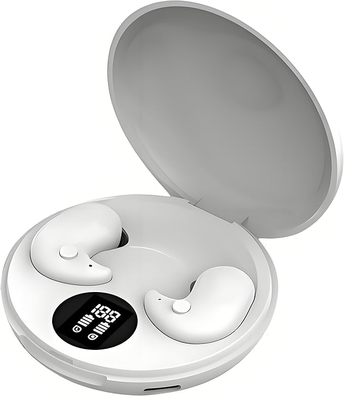 Wireless Sleep Earbuds, Ultra-Light in-Ear Invisible Earphone, Comfortable Sleep Headphones for Side Sleepers for Night Use