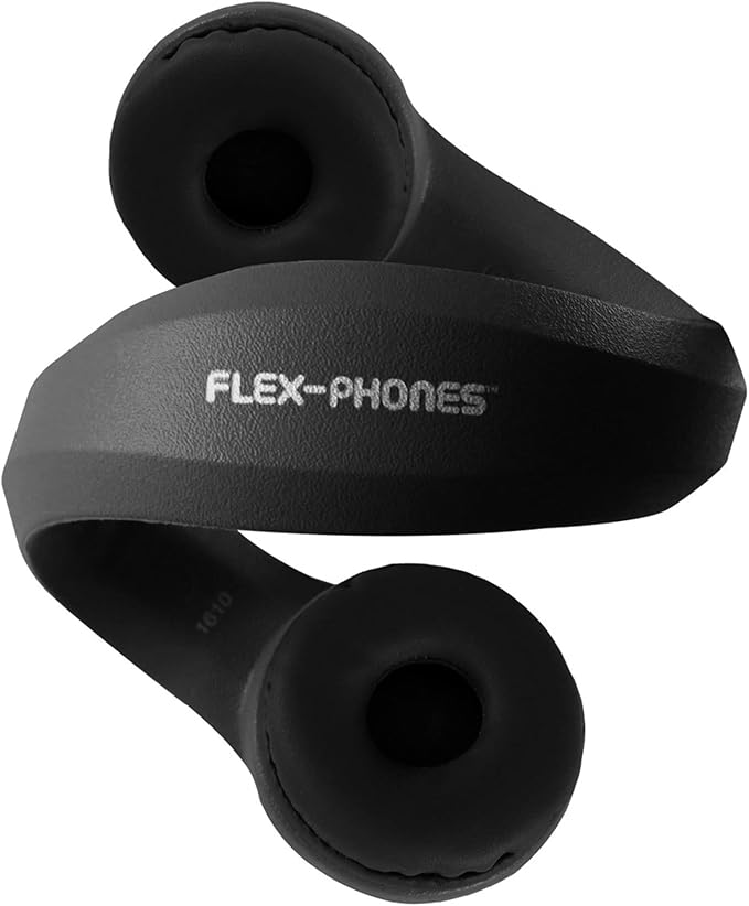 HamiltonBuhl Flex‑Phones Kids Foam Headphones 42‑Pack – Durable EVA Foam, Volume‑Limited 85 dB, Chew‑Resistant Dura‑Cord, Safe BPA‑Free Design for Classroom Use – Black