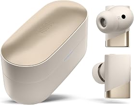 Status Pro X Wireless Earbuds, Triple Speaker Driver, Hi-Res Audio with LDAC, 52dB ANC, 6 Beamforming Mics with VoiceLoom AI for Clearest Calls (Moonbeam) - Image 1
