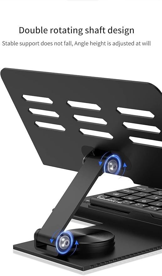 SHIEID Galaxy Z Fold 7 360° Rotating POS Tablet Stand, Zip Pull-Out, Integrated Folding Design Set with Folding Bracket, Keyboard, Mouse, Capacitor Pen?“Compatible with Galaxy Z Fold7//6/5/4/3, Silver