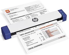 HP Small USB Document & Photo Scanner for Portable 1-Sided Sheetfed Digital Scanning, Model HPPS100, for Home, Office & Business, PC and Mac Compatible, HP WorkScan Software Included - Image 1