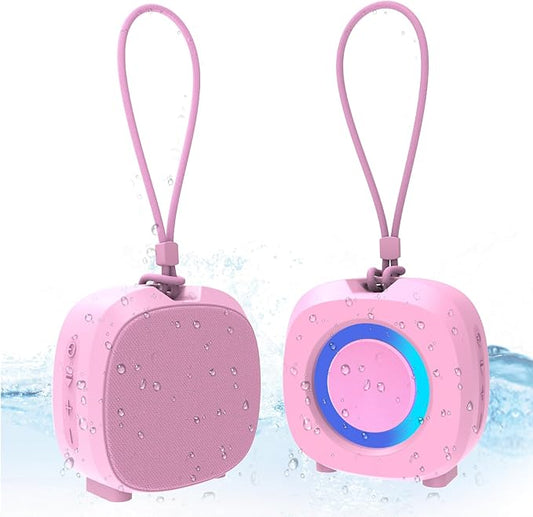 Portable Bluetooth Speakers, RGB Lights TWS Speakers，Wireless IPX5 Waterproof Mini Speaker with Loud Stereo Sound,15 Hours Playtime, Rechargeable Battery.