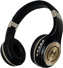 Morpheus 360 Bluetooth Headphones, Wireless Headphones Over Ear, Wireless Headset with Microphone, Black with Gold Accents, Comfortable Design HP5500G - Image 1