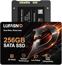 Internal 256GB SATA SSD, 2.5 Inch SSD SATA III 6Gb/s, Solid State Drive, Up to 520MB/s Read Speed, 3D NAND Flash, Compatible with Laptop & Desktop PC