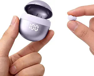 Xmenha Invisible Mini Small Earbuds Wireless Bluetooth Purple Comfortable