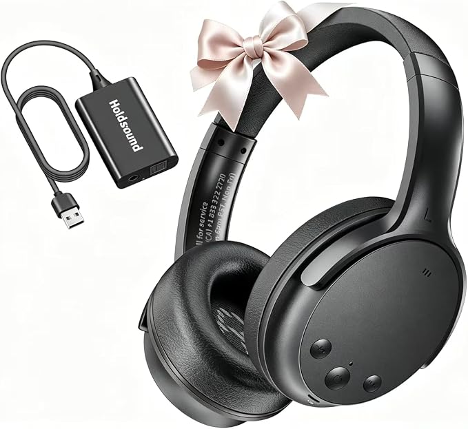 Holdsound BKM700 Wireless Headphones for TV withTransmitter