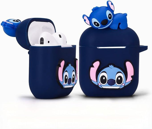 3D Cartoon Silicone Case for Apple Airpods 2&1 Generation, Set Protective Coverwith AirPods 2nd/1st,for Girls Boys .The Best Gift