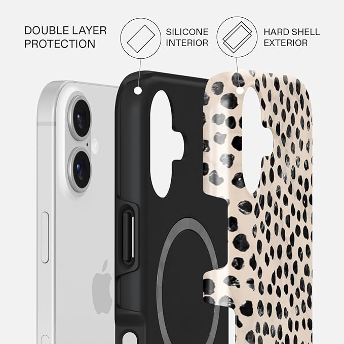 BURGA Phone Case for iPhone 17 - Cute, Trendy, Aesthetic, Pattern Phone Cover, Hard Shell Protection - fits Apple iPhone 17 Case for Women and Men