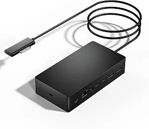 Surface Dock 2,Surface Docking Station 2 with 199W Power Supply, Type-C 4K Display Port*2,USB A*2/Type C*2,Gigabit Ethernet,Audio Compatible with Surface Laptop Studio,Laptop,Surface Go,Pro X/9/8