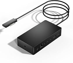 Surface Dock 2,Surface Docking Station 2 with 199W Power Supply, Type-C 4K Display Port*2,USB A*2/Type C*2,Gigabit Ethernet,Audio Compatible with Surface Laptop Studio,Laptop,Surface Go,Pro X/9/8 - Image 1