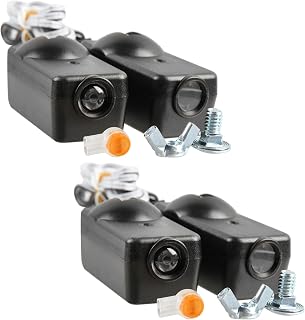 2 Garage Safety Sensors for Lifmaster Sears Chamberlain 41A5034 w/Brackets - Image 1