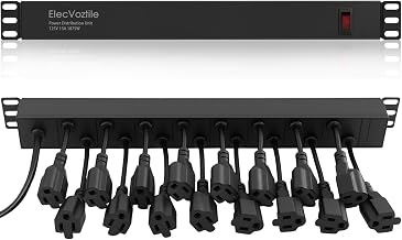 16 Outlet 1U Rack Mount PDU Power Strip, 15A, 125V, 1875W - Image 1