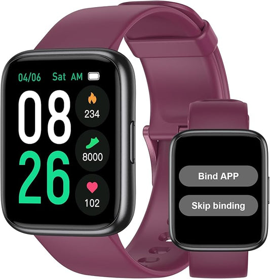 Pedometer Watch Senior Friendly No App/Phone Required, Waterproof Fitness Tracker Watch with Step Counter Calories/Sleep Tracker for Walking Running for Men Women