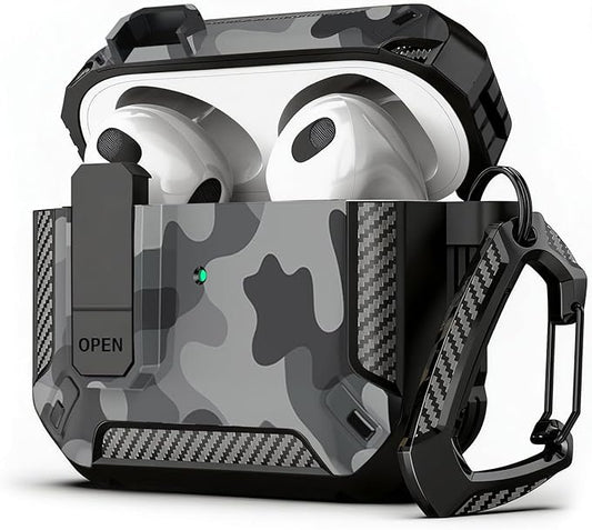 for AirPods Pro 2 Case for AirPods Pro2rd Gen | Full Drop Protection with Carabiner Keychain | Cute AirPods Pro 2st/1nd Generation Case for Men Women