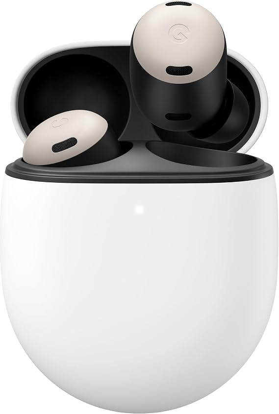Google Pixel Buds Pro - Noise Canceling Earbuds - Up to 31 Hour Battery Life with Charging Case[2] - Bluetooth Headphones - Compatible with Android - Porcelain