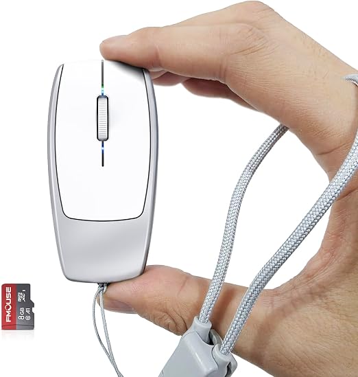FMOUSE Portable 2-in-1 Wireless Bluetooth Mouse & Micro SD Card Reader