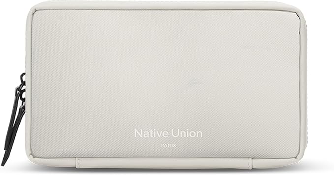 Native Union Stow Organizer – Premium Travel Tech Kit Crafted with Durable Canvas – Keep Essentials Organized with Flexible Storage & Quick-Access Pocket for Cable, Charger, SIM Card & More(Sandstone)