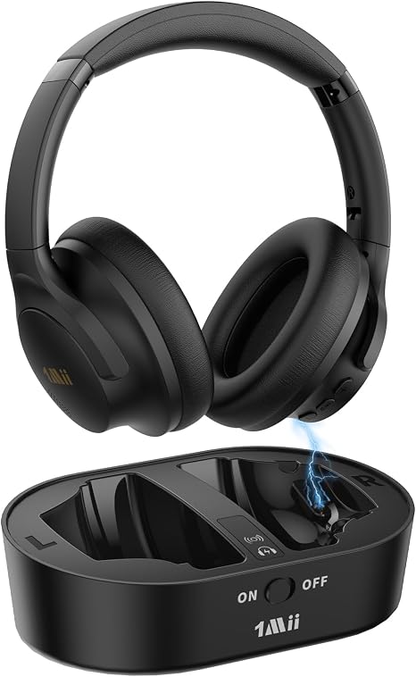 1Mii ClearLinkTV H3 Wireless Headphones for TV Watching for Seniors
