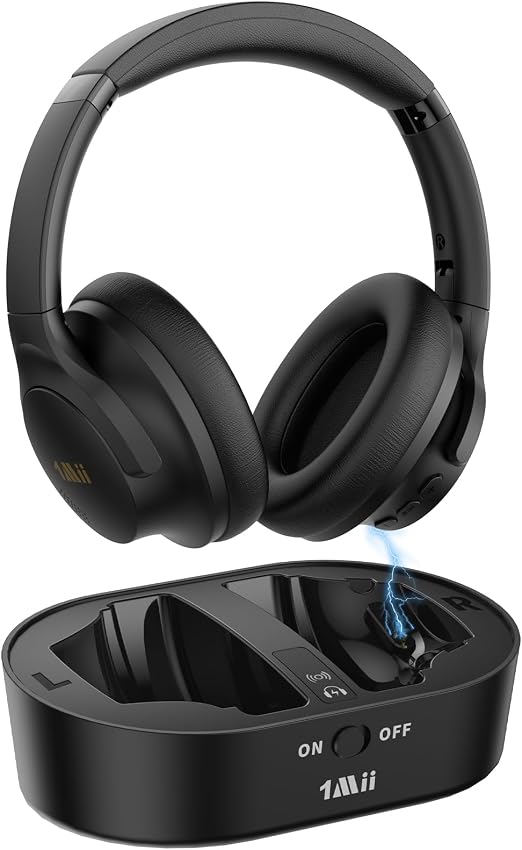 1Mii ClearLinkTV H3 Wireless Headphones for TV Watching for Seniors