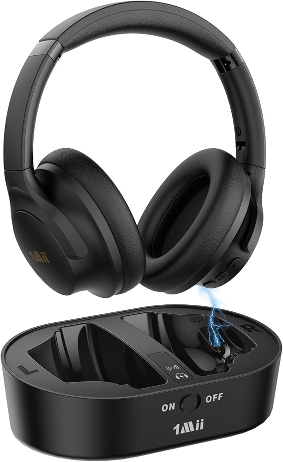 1Mii ClearLinkTV H3 Wireless Headphones for TV Watching for Seniors
