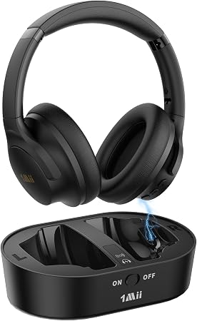 1Mii ClearLinkTV H3 Wireless Headphones for TV Watching for Seniors