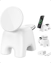 Magnetic Wireless Charging Station, Charger Stand for iPhone Apple Watch - Image 1