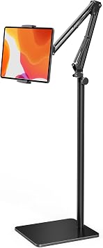 Tablet Floor Stand with 4.2LB Base,Overhead Bed Phone Stand