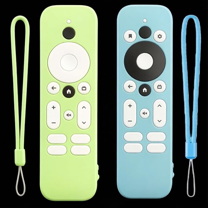 [2 Pack] Remote Case for Mecool KD3 Android TV/Onn. Android TV 2K FHD Streaming Stick Protective Cover Silicone Glowing in The Dark
