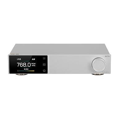 Topping D70 PRO OCTO HiFi DAC Bluetooth 5.1 Support LDAC with RCA XLR Output Remote Control Hi-res Audio Decoder(Silver)
