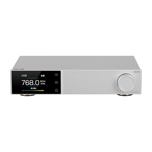 Topping D70 PRO OCTO HiFi DAC Bluetooth 5.1 Support LDAC with RCA XLR Output Remote Control Hi-res Audio Decoder(Silver)