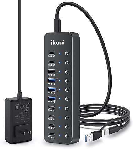 10-Port Powered USB 3.2 / USB C Hub Extender for PC Laptop - Image 4