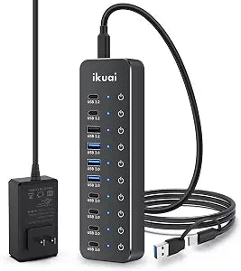 10-Port Powered USB 3.2 / USB C Hub Extender for PC Laptop - Image 1
