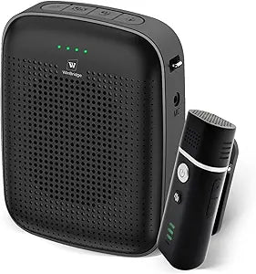 Voice Amplifier with Wireless Lapel Microphone for Teachers