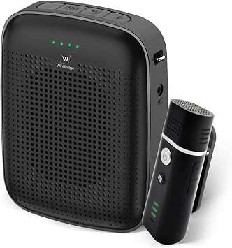 Voice Amplifier with Wireless Lapel Microphone for Teachers