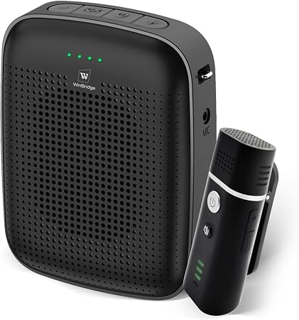 Voice Amplifier with Wireless Lapel Microphone for Teachers